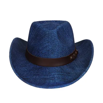 Western Cowboy Hat Felt Outdoor Sun Shade Top Hat Retro Jazz
