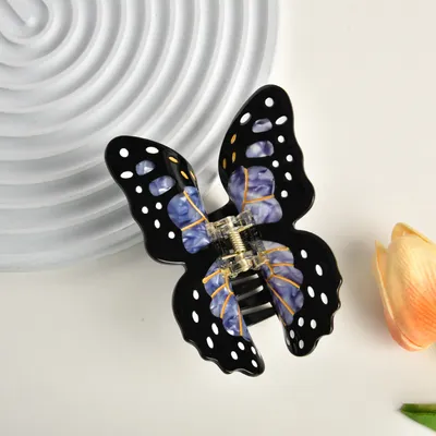 Acetate Butterfly Grip Large Sweet Hair Clip Back Spoon Updo Shark Claw