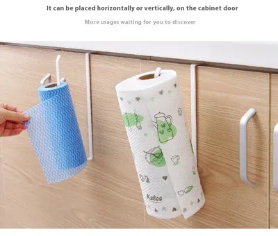 Simple Punch-free Cabinet Roll Stand Hanging Rod