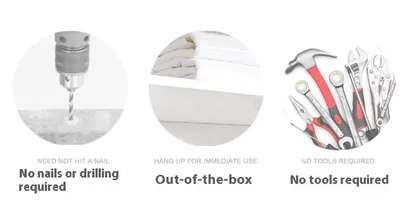 Simple Punch-free Cabinet Roll Stand Hanging Rod