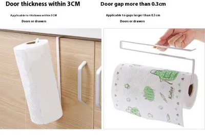 Simple Punch-free Cabinet Roll Stand Hanging Rod