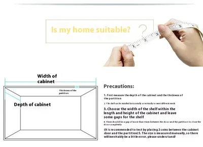 Simple Punch-free Cabinet Roll Stand Hanging Rod