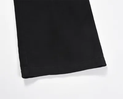 Loose Wide Leg Jeans Men's Solid Color