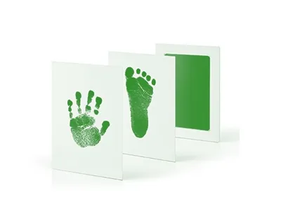 Anti - virus infective baby hand - foot - hand - hand - hand - hand - foot - hand printing table baby footprint - free washing printing oil