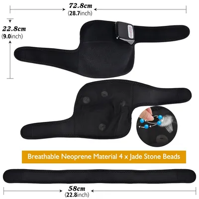 Electric Infrared Heating Knee Massager Wrap Elbow Joint Support Vibration Therapy Physiotherapy Machine Pain Relief Massageador