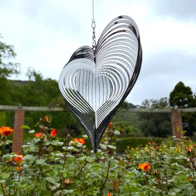 Indoor Outdoor Rotating Freestanding Love Wind Chime