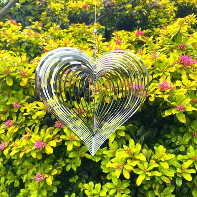 Indoor Outdoor Rotating Freestanding Love Wind Chime