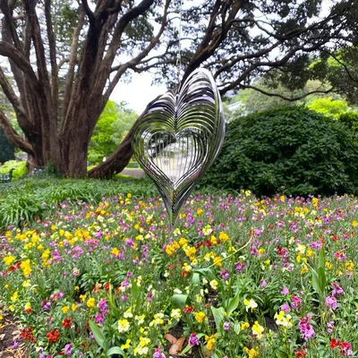 Indoor Outdoor Rotating Freestanding Love Wind Chime