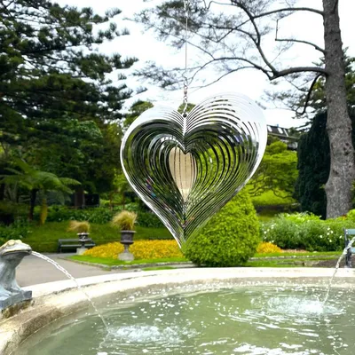 Indoor Outdoor Rotating Freestanding Love Wind Chime