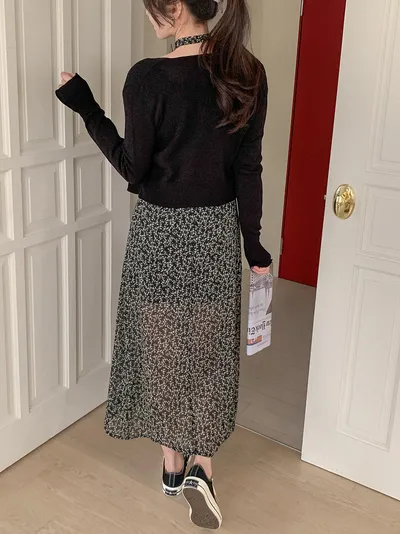 Fashion Women Slim Fit Slit Dress
