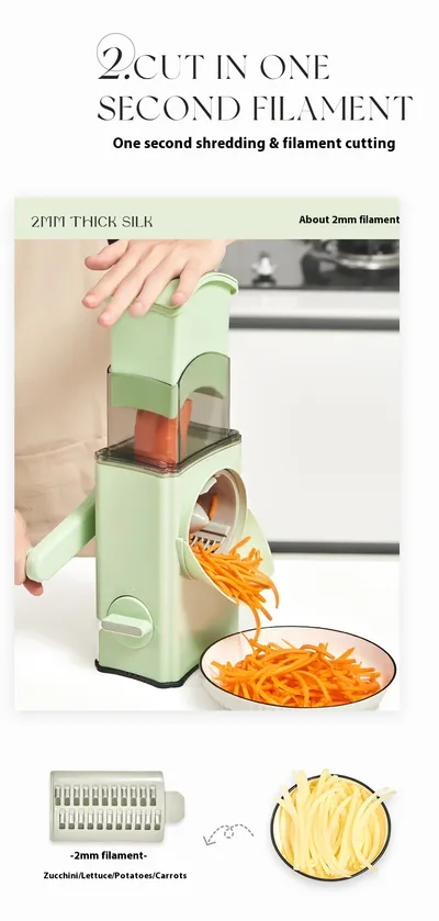 Multi-functional Hand Guard Household Kitchen Hand-cranked Drum Shredder