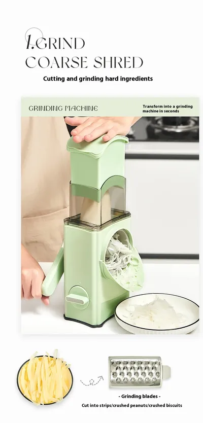 Multi-functional Hand Guard Household Kitchen Hand-cranked Drum Shredder