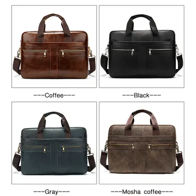 Men's leather briefcase