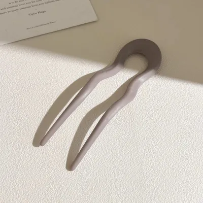 دبوس شعر بسيط على شكل حرف U، مشط شعر نسائي