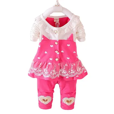 BibiCola Baby Girls Clothing Sets Toddle Tracksuits Kids Tops   Pants 2pcs Tracksuits Kids Girls Clothes Baby Girl Clothes Set