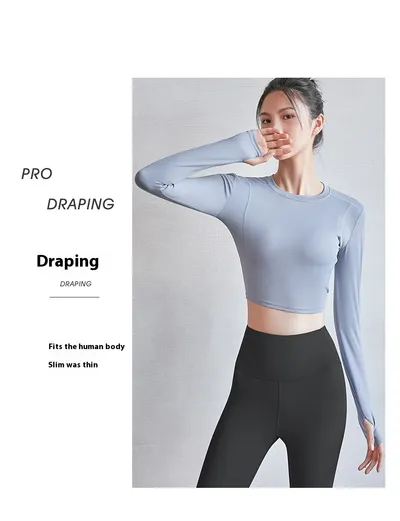 Long Sleeve Sports Yoga Suit Women