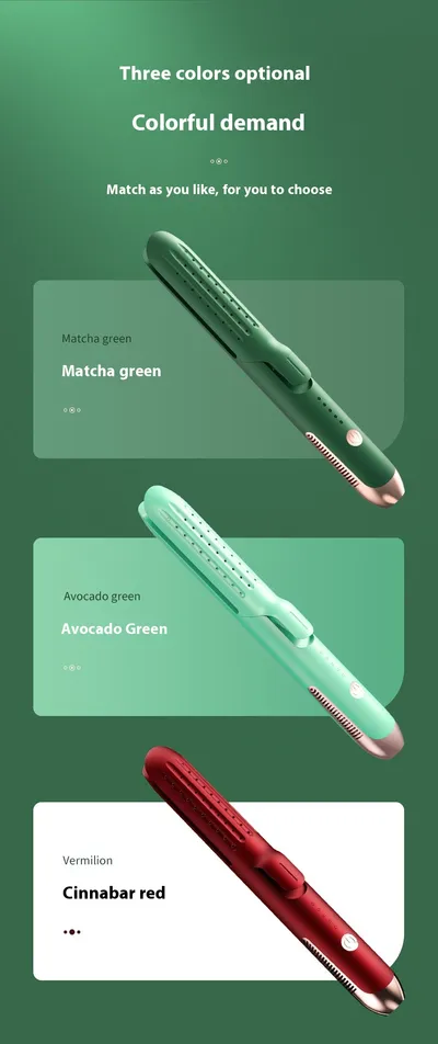 Hair Curler And Straightener Dual-use Hair Straightener Straight White Wind Plastic Curly Hair