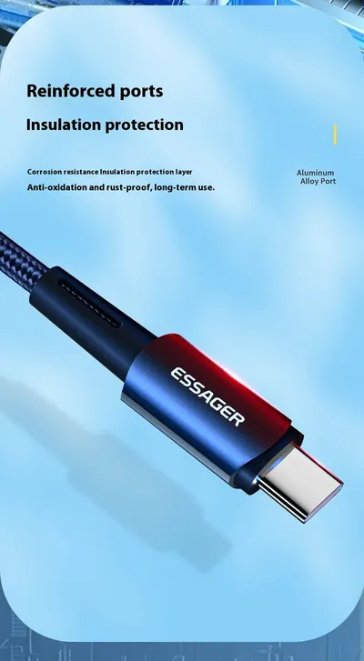 PD100W Fast Charge Data Cable For Mobile Phone Tablet Typec Fast Charging