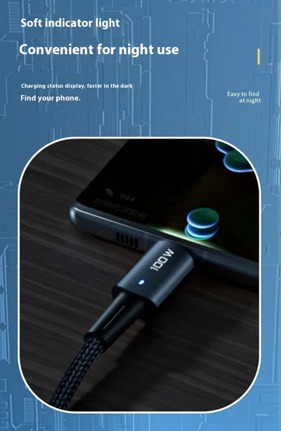 PD100W Fast Charge Data Cable For Mobile Phone Tablet Typec Fast Charging