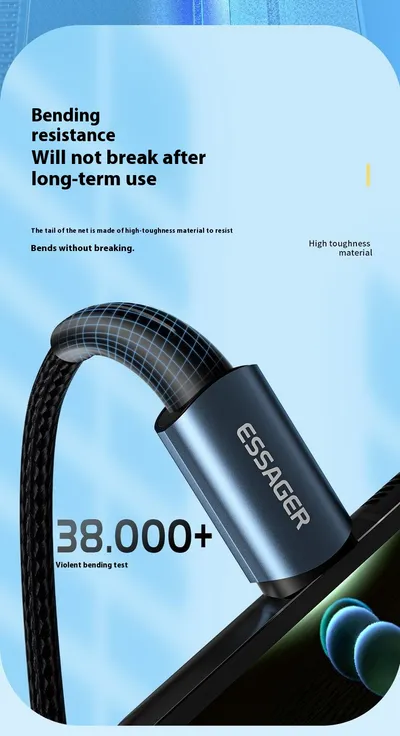 PD100W Fast Charge Data Cable For Mobile Phone Tablet Typec Fast Charging