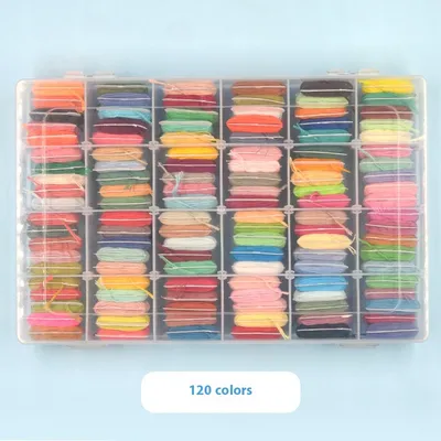 Handmade Polyester Cotton Crossthread Embroidery Wiring