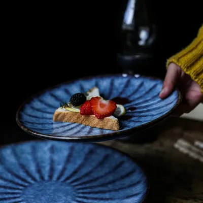 Ceramic Fambe Plate Western Cuisine Steak Plate