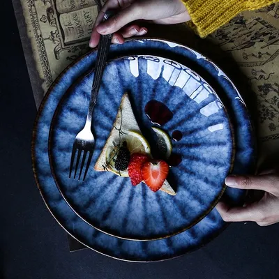 Ceramic Fambe Plate Western Cuisine Steak Plate