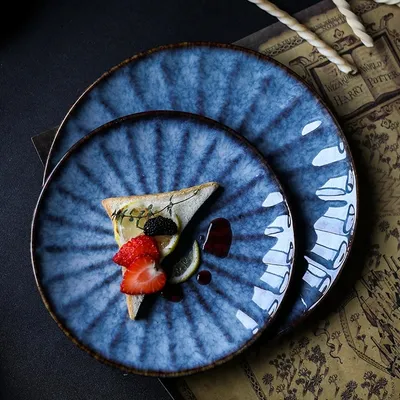 Ceramic Fambe Plate Western Cuisine Steak Plate
