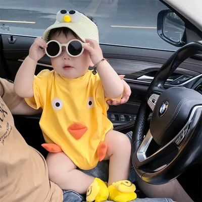 رومبير قطني مثلث الشكل لحديثي الولادة، رومبير للبنات الصغيرات، جمبسوت