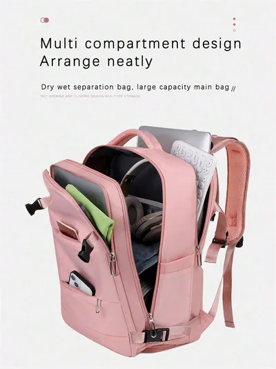 New Travel Backpack Female Large-capacity Dry And Wet Luggage Travel Bags Computer Backpack College