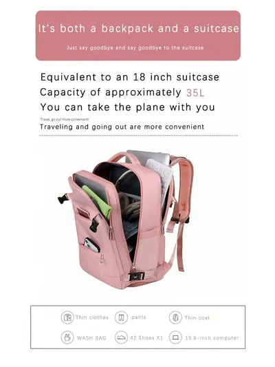 New Travel Backpack Female Large-capacity Dry And Wet Luggage Travel Bags Computer Backpack College