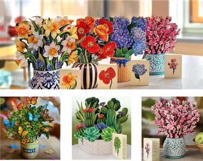 3D Three-dimensional Flower Bridal Bouquet Teacher's Day Paper Carving Crafts