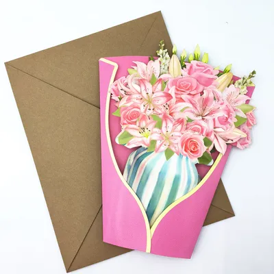 3D Three-dimensional Flower Bridal Bouquet Teacher's Day Paper Carving Crafts
