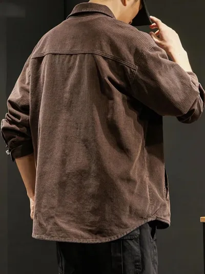 Workwear Denim Clothing Loose Jacket Fashion Casual Warm