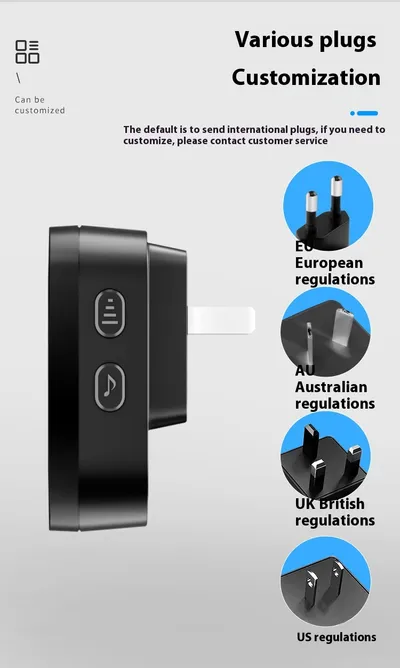Battery-free Wireless Doorbell Home Villa Long Distance