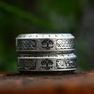 Vintage Tree Of Life Stainless Steel Ring