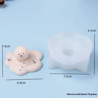 Cute Bear Candle Cake DIY Birthday Aromatherapy Candle Silicone Baking Mold