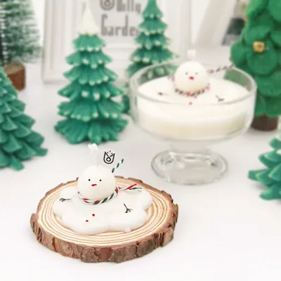 Cute Bear Candle Cake DIY Birthday Aromatherapy Candle Silicone Baking Mold