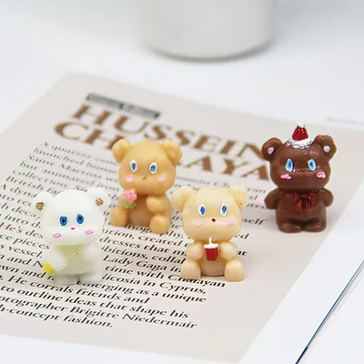 Cute Bear Candle Cake DIY Birthday Aromatherapy Candle Silicone Baking Mold