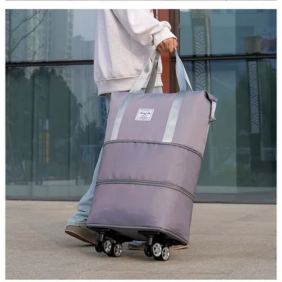 Double-layer Extended Large Capacity Travel Bag Dry Wet Separation Lightweight Maternity Package