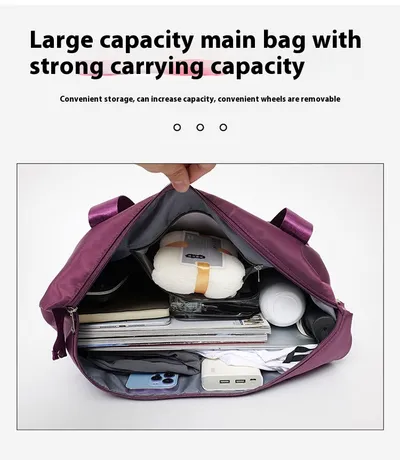 Double-layer Extended Large Capacity Travel Bag Dry Wet Separation Lightweight Maternity Package