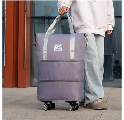 Double-layer Extended Large Capacity Travel Bag Dry Wet Separation Lightweight Maternity Package
