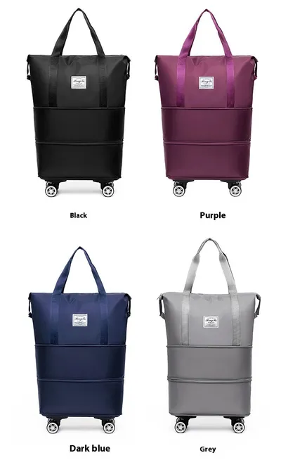 Double-layer Extended Large Capacity Travel Bag Dry Wet Separation Lightweight Maternity Package