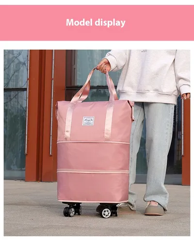 Double-layer Extended Large Capacity Travel Bag Dry Wet Separation Lightweight Maternity Package