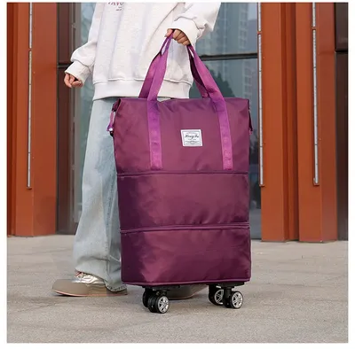 Double-layer Extended Large Capacity Travel Bag Dry Wet Separation Lightweight Maternity Package