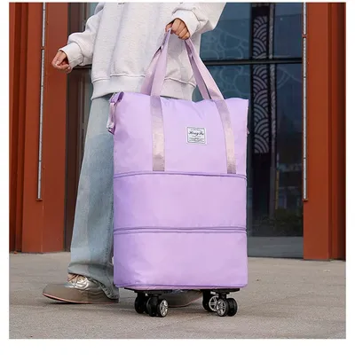 Double-layer Extended Large Capacity Travel Bag Dry Wet Separation Lightweight Maternity Package