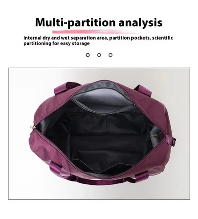 Double-layer Extended Large Capacity Travel Bag Dry Wet Separation Lightweight Maternity Package