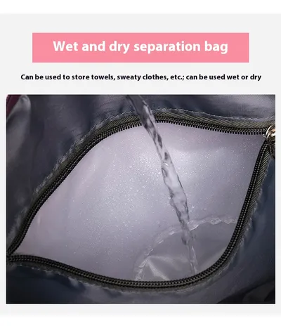 Double-layer Extended Large Capacity Travel Bag Dry Wet Separation Lightweight Maternity Package