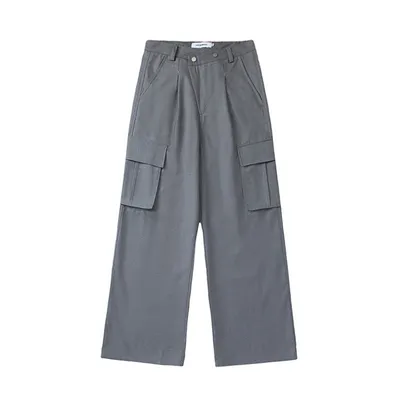 Men's Simple Casual Loose-fitting Wide-leg Trousers