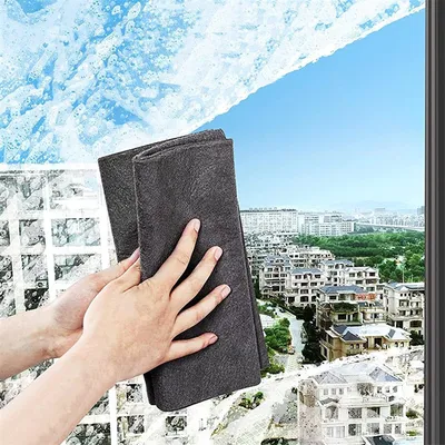 Thickened Magic Cleaning Cloth Microfiber Surface Instant Polishing Household Cleaning Cloth For Glass Windows Mirrors Car Kitchen Gadgets